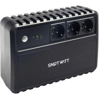 ИБП SMARTWATT UPS SAFE 600 лин.-инт. 600VA/360W Brick 3xEURO, LED