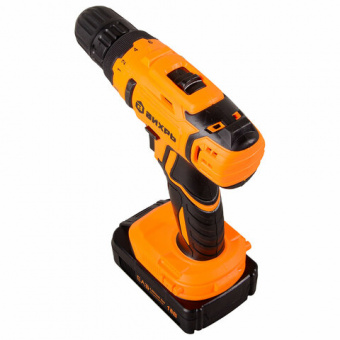 Дрель-шуруповерт безударная АККУМУЛЯТОРНАЯ, с двумя аккумуляторами 2 Ач, 18 В, ВИХРЬ ДА-18Л-2К, 72/14/9