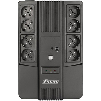 ИБП POWERMAN Brick 650 PLUS, лин.-инт. 650ВА/360Вт (4+4 EURO)