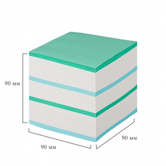 Блок для записей Attache 90x90x90 мм разноцветный (плотность 65 г/кв.м)