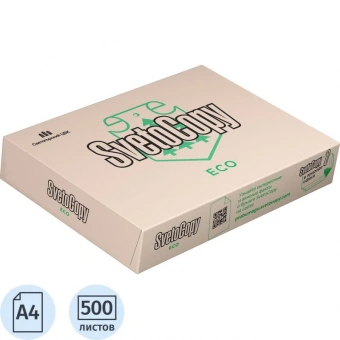 Бумага офисная А4, 80 г/м2, 500 л., ECO, белизна 60%
