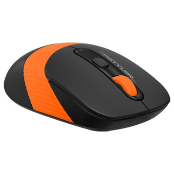 Мышь компьютерная A4 Fstyler FG10 черная/оранжевая (FG10)