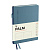 Ежедневник недатированный, А6, 136л., твердый переплет, кожзам, BG "Palm. Steel blue", голубой