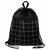 Мешок для обуви BRAUBERG БОЛЬШОЙ, с ручкой, карман на молнии, сетка, 49х41 см, "Checkered", 272404