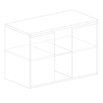 СпецМеб ED_Vita Тумба объедин. V-3.7, сосна карелия 1400