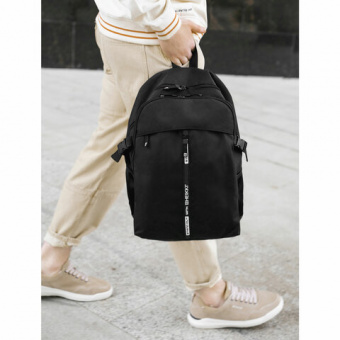 Рюкзак HEIKKI CHOICE (ХЕЙКИ) универсальный, 2 отделения, багажная лента, черный, 42х32х13 см, 272537