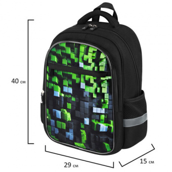 Рюкзак BRAUBERG FAVOUR, 2 отделения, 3 кармана, "Module blocks", 40х29х15 см, 273124