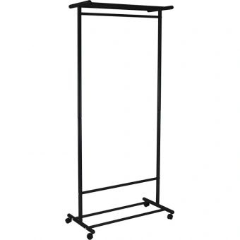 Вешалка МЕ_напольная М 9, колеса, чёрный