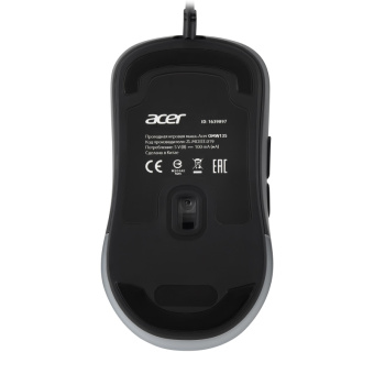 Мышь компьютерная Acer OMW135 черный (800-6400dpi) USB (7кн) (ZL.MCEEE.019)