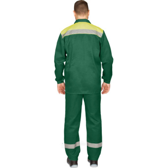 Костюм летний муж. л16-КБР с СОП зел/желт (р.56-58) 182-188