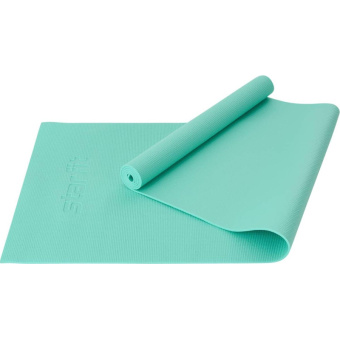 Коврик для йоги и фитн STARFIT FM-101 PVC,0,4см,183x61см,мятн,ЦБ-00001686