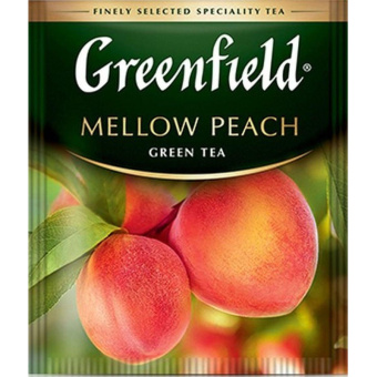 Чай Greenfield Mellow Peach зеленый с персиком и мандарином 25 пакетиков