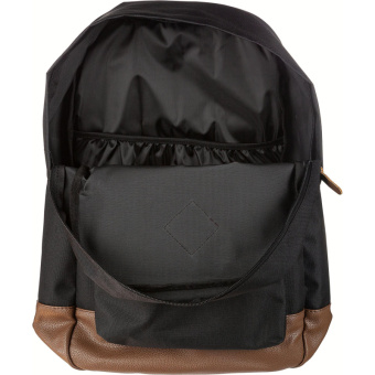 Рюкзак молодежный №1 School черный, кож.зам.