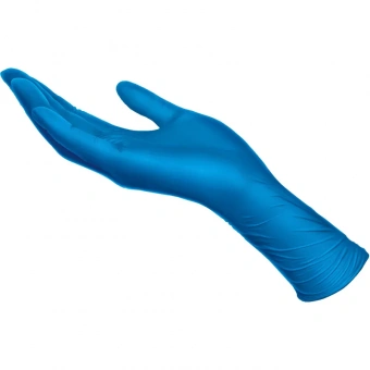 Перчатки одноразовые латекс Libry High Risk  синие (XL) 25пар./уп,ПС