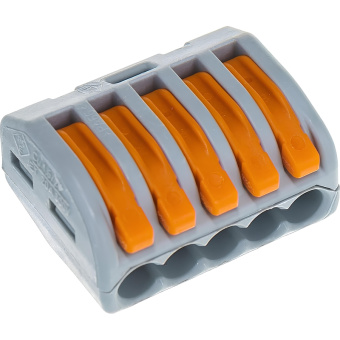 Клемма WAGO 222-415 (5х2,5мм2 с рычажком) уп.(40шт) бтп