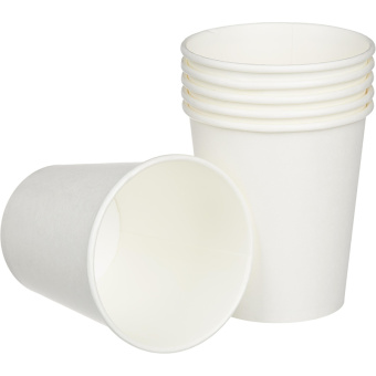 Стакан одноразовый бумажный 200мл, белый, 50 шт./уп.однослойный