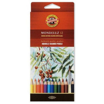 Карандаши акварельные Koh-I-Noor Mondeluz 12 цветов