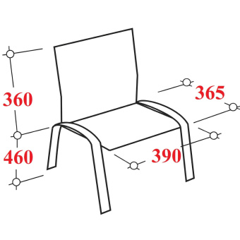 Стул офисный Easy Chair РС42 черный (искусственная кожа, металл)