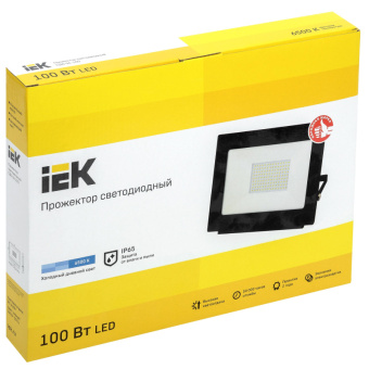 Прожектор светодиодный СДО 06-100 6500К IP65 черн. ИЭК LPDO601-100-65-K02