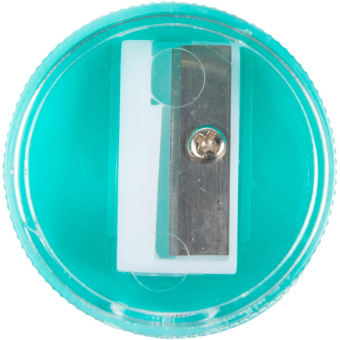 Точилка для карандашей с контейнером круглая в ассортименте (2 штуки в упаковке)