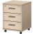 Тумба выкатная с замком (бук, 3 ящика, 440x450x580 мм) Тумба выкатная с замком (бук, 3 ящика, 440x450x580 мм)