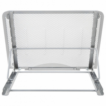 Подставка для книг, ноутбуков, планшетов BRAUBERG "Germanium", 240х195х20 мм, серебро, металл, 23798