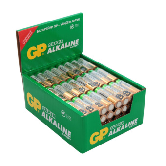 Батарейки AA пальчиковые GP Super (96 штук в упаковке)