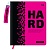 Дневник 1-11 кл. 48л. (твердый) BG "Hard. Pink", иск. кожа, печать, брелок, ляссе