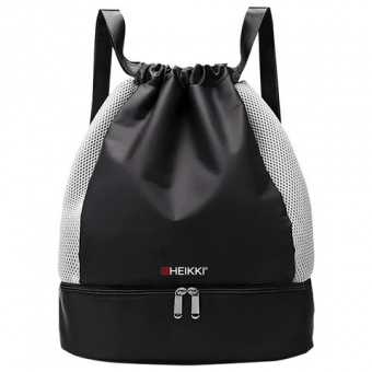 Рюкзак спортивный мешок HEIKKI ACTION (ХЕЙКИ) с отделением для обуви, вентилируемые стенки, 45х34 см