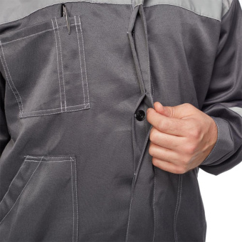 Костюм летний муж. л22-КБР т.сер./св.сер (р.40-42) 158-164