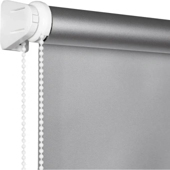Рулонная штора Комус Мебель blackout silver 537837 V2, 55х160, серый