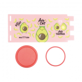 Подставка-стакан MESHU "Avocat", пластиковая, розовая