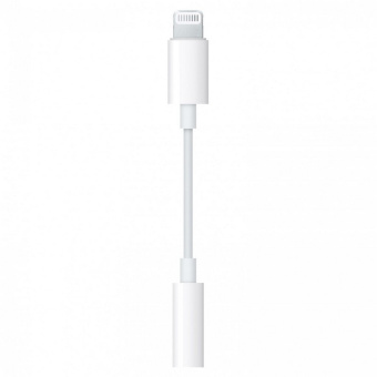 Адаптер Apple Lightning - 3.5 mm Headphone Jack Adapter, бел, MMX62ZM/A