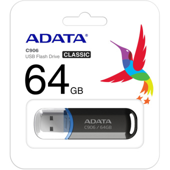 Флеш-память ADATA C906, 64GB, AC906-64G-RBK