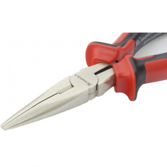 Длинногубцы MATRIX Nickel 180мм прямые, 2комп.рук. (17166)