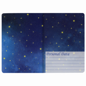 Тетрадь 40 л. в клетку обложка SoftTouch, фольга, бежевая бум. 70 г/м2, сшивка, А5 (147х210 мм), FAI