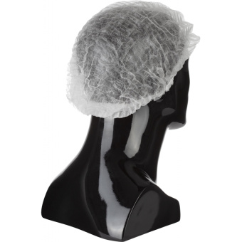 Шапочка одноразовая Шарлотта белая 10гр/м (100 шт/уп)