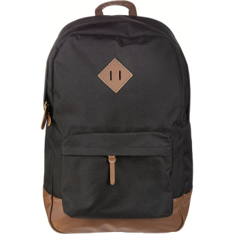 Рюкзак молодежный №1 School черный, кож.зам.