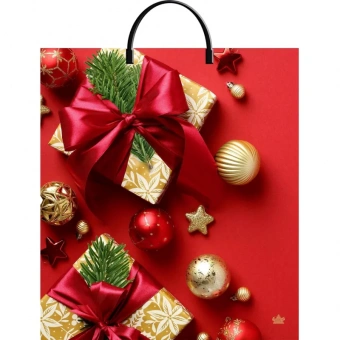 Пакет подарочный пластиковый Идеал 44х40 НГ(10шт в уп) арт.н00267647