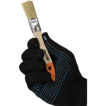 Кисть плоская 20 мм (3/4) натур. щетина дер. ручка Slimline Spart