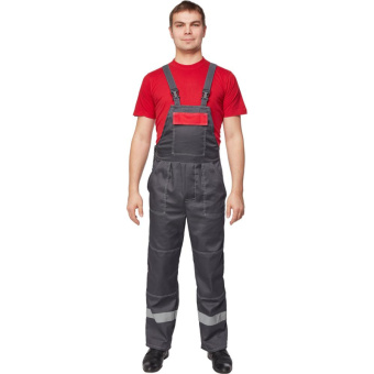 Костюм рабочий летний муж. Л20-КПК сер/красн (р.68-70) 170-176 (Арсенал-СП)