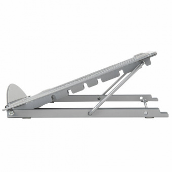 Подставка для книг, ноутбуков, планшетов BRAUBERG "Germanium", 240х195х20 мм, серебро, металл, 23798