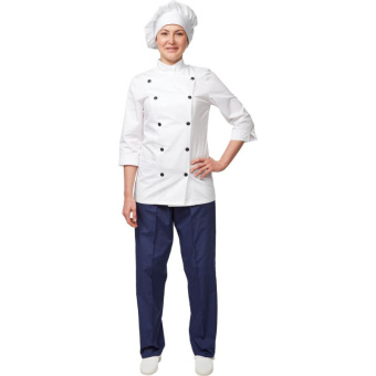 Куртка повара у14-КУ белая (размер 52-54 рост 158-164)