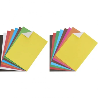 Набор цветной бумаги и картона № 1 School Отличник (А4, 16 листов, 8 цветов, офсетная/немелованный)