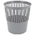 Корзина для бумаг BRAUBERG сетчатая, 9 л, серая, 237002