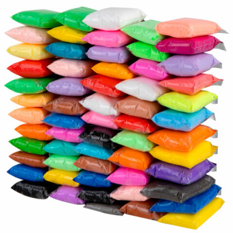 Пластилин супер легкий воздушный 60 штук (36 цветов + 12х2 базовых), 600 г, 3 стека, ЮНЛАНДИЯ, 10698