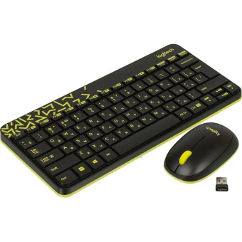Набор клавиатура+мышь Logitech Wireless Desktop MK240,USB,Black(920-008213)