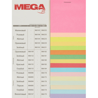 Бумага цветная для печати ProMega jet красная интенсив (А4, 80 г/кв.м, 100 листов)