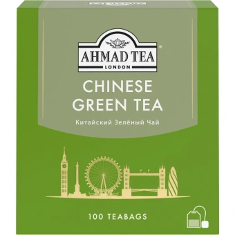Чай Ahmad Tea китайский зеленый 100 пакетиков