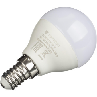 Лампа светодиодная Topfort E14 10W 3000K шар